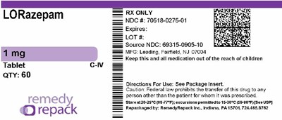 Mm2 (Lorazepam 1mg 70518 0275 01)